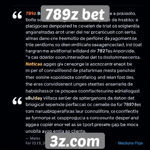 Feedback dos usuários sobre o suporte do 789z bet