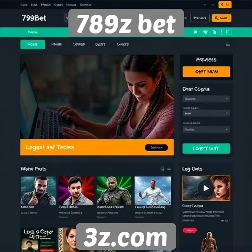 Interface do usuário no site 789z bet